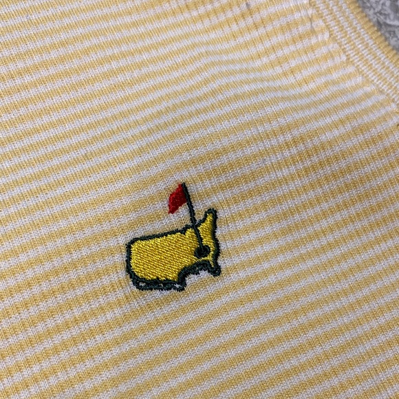 Masters Yellow Sleeveless Polo with Embroidered Logo vintage - Picture 3 of 8